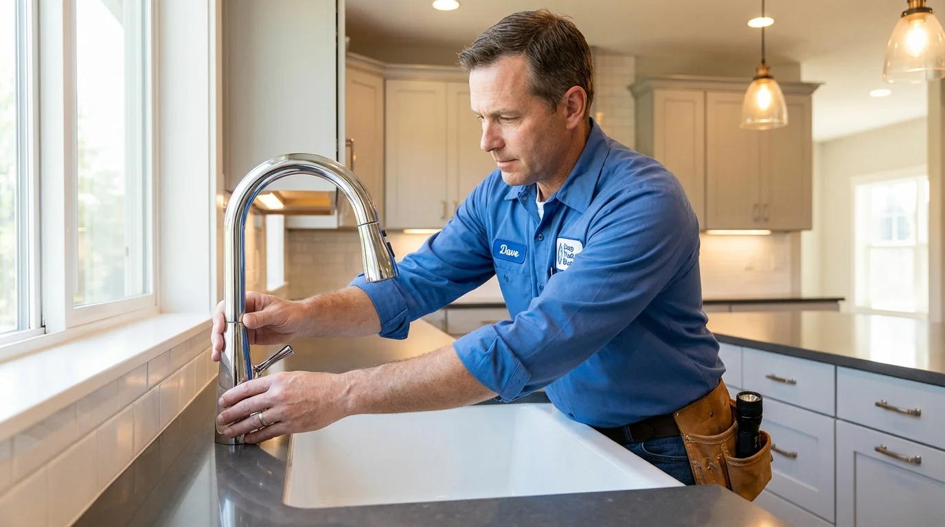 Kitchen faucet installation by Johns Plumbing LLC in Westminster
